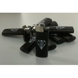 BRIQUET NOIR - LOGO BLANC